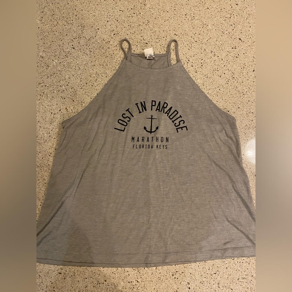 A cute tank top that I bought on a trip to Florida from a boutique.